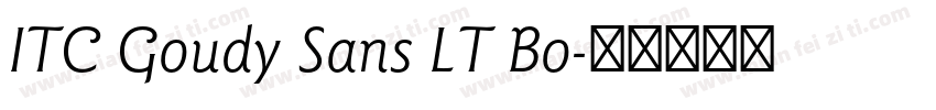 ITC Goudy Sans LT Bo字体转换